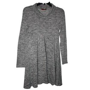 Isle by Melis Kozan Heather Gray Cowl Neck Long Sleeve Sweater Dress Women's S